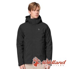 Wildland 荒野 男700FP彈性防水二件式羽絨連帽外套