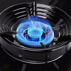 가스레인지 화구 바람막이 열 집중 화력 보호 조리 효율 향상 주방 요리 연료, 1개, 블랙