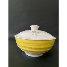 日本進口黃青椒7.5吋蓋碗 泡麵碗, 1個