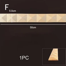 나무 몰딩 코너 Onlay 캐비닛 홈 장식 항목 인형 가구 액세서리 빈티지 조각 된 Applique 프레임, 42 F-5.0cmx1Pc