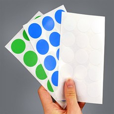 온에어 원 스티커 25mm (7매) 어린이집스티커, 청색