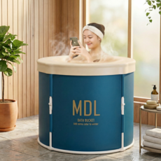 Roomxyd 간이욕조 1인욕조 반신욕조 원터치욕조 접이식욕조 목욕탕, 1개