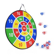 888玩具 66公分雙面超大面積魔鬼氈布鏢靶(附12顆球) 3秒快速收納 團康露營遊戲, 1個, 動物