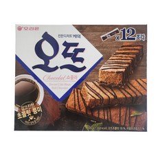 오리온 오뜨 쇼콜라 12개입 대용량 파이 사무실 탕비실 간식 케이크 과자 300g, 1개