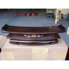 小o結緣館 仿古茶杯供桌(黑檀)(加大款) 31x9x7, 1個