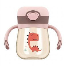 닥터무이 유아용 PPSU 마카롱 원터치 빨대컵, 코랄피치, 1세트, 240ml