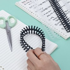 블랙 12mm 340 제본용 제본링 클릭링