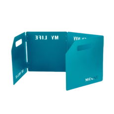 캠핑 접이식 알루미늄바람막이 접이식 가스버너바람막이 화로바람막이, 4개, 청색