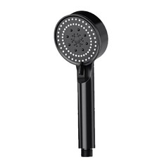 키친9단 고압 초강력 5단 조절 파워 샤워기 헤드, 1개, 블랙