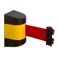 주차금지차단봉 통제선 자석형 벽걸이차단벨트 안전펜스 공연장 벨트차단봉 안전라인, 단일사이즈