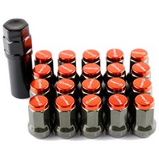 휠너트 튜닝 락와샤 락볼트 락소켓 롱 락너트 프로젝트 MU 레이싱 복합 SPEC 스틸 자동차 휠 림 러그 너트 M12x1.5 1.25 33mm 세트 당 20 개, 4.빨간 - M12x1.5, 1개