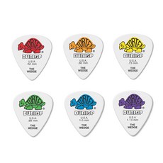 던롭 정품 피크 Tortex Wedge 424R, 1.14mm