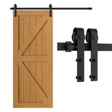 미닫이 문 기계설비 곡물 창고 미닫이 문 부속품 장비 단 하나 목제 문 장비 183cm, 1세트