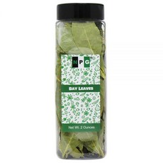 NPG Whole Bay Leaves 56.7g(2온스) 통월나무 잎 건조 글루텐 프리 생 비조사 및 GMO 프리 베이 로렐 향신료는 스튜 수프 소스 해산물 고기, 1, 56.7g