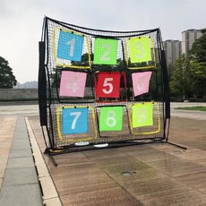 캐치볼 과녁 맞추기 축제 행사 야유회 게임 레크레이션 야외놀이, 5. 2.1x2.1 선반+다크웹+가방+구궁표