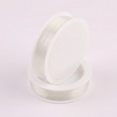 비즈 공예 DIY 와이어 만들기 제작 재료 철사 0.25mm 1.0mm 실버2롤 1세트 0.8mm 우레탄2롤 1세트, 1개