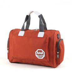 MJBO 運動健身包 大容量輕便運動提袋 時尚旅行收納包 玫瑰紅, 紅色, 1套