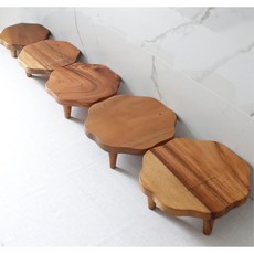 자연나뭇결 낮은 원목 차 다도상 티테이블 소품받침 미니 낮은책상 낮은협탁