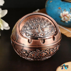 복고풍 창조적 인 성격 가을 저항하는 고급 재떨이를 가진 재떨이 방풍, 1개