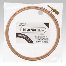 Clover 可樂牌 日本製 天然木刺繡框 12cm (型號57-522) 高級塗裝, N/A, 1個