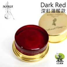 Mabsa 提琴松香 (附擦拭布) 韓國製 金粉松香 小提琴 中提琴 大提琴 二胡 胡琴, 1個, 深紅溫暖款
