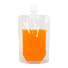 THE100% 스파우트 파우치 투명 음료파우치 쥬스팩 음료팩 100ml 9파이 50매, 1개
