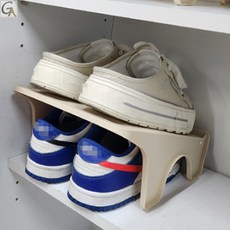 신발장안 정리 칸막이 운동화 구두힐 거치대 공간활용 신발트레이 수납정리함 신발받침대 간단조립선반 슈즈렉 신발수납함 신발수납장, 1족