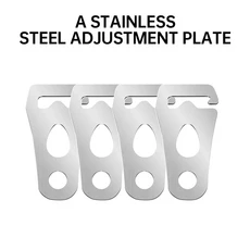 1-20개 차양 스트럿 미끄럼 방지 스테인리스 스틸 고정 버클 야외 바람줄 버클 조절 로프 액세서리, 02 4 Packs