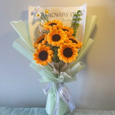 꽃다발 만들기 패키지 모루공예 재료 DIY 키트 취미, 보라색 그라데이션 튤립 소재 팩, 1개