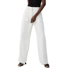 French Connection Women's Full Length High Rise Harry Suiting Trousers Summer White 10
