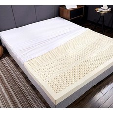 냉감 쿨매트 패밀리 침대 라텍스 토퍼 매트리스 100 천연 접는 일본 다다미 매트 바디, 180x200x5cm, 크림