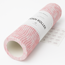 펠빅스 더블웨이브 3D 항균 폼롤러, 핑크 화이트, 1개