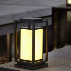 한식집 라이트 야외 조명 실내 정원등 온천 동양풍, AL. 250250500mm 전원 연결 스타일 38, AL. 250x250x500mm 전원