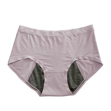 露娜LUNA石墨烯蕾絲抑菌中低腰生理褲V82564, 粉
