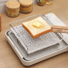 스토브 그릴 고체 17x19cm사각베이킹팬 구이판 스텐 미니 화로 일인용 이자카야