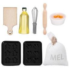 미니어처 베이킹 도구 인형의 집 장식용 주방 미니 하우스 요리, 1개, 기본