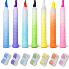 리치라라 그라데이션 라켓 그립 테이프 7P, 1세트, 혼합색상