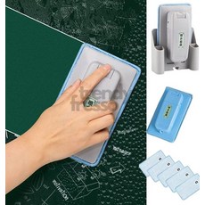 칠판물지우개 화이트보드 물 칠판지우개 극세사 보드지우개 분필, 블루-기본형