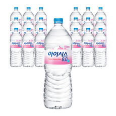 아이시스 8.0 2L 18병 (유라벨/무라벨 랜덤발송), 18개