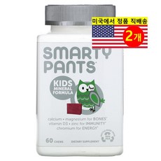 스마티팬츠 미네랄 포뮬러 혼합 베리 츄어블 60정, 2개