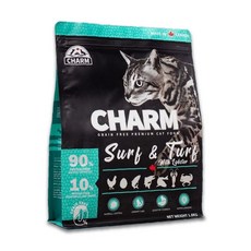 CHARM 野性魅力 海陸龍蝦盛宴 無穀貓飼料 1.8KG 呵護敏感腸胃 幫助毛球排出 低過敏配方 適合幼貓成貓, 2kg, 1包, 混合口味