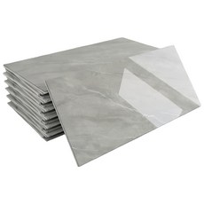 제이에스맘 붙이는 방수 타일 대리석 벽지 접착식 데코 폼블럭 포인트 시트지 300x600mm, 그레이폴리쉬스톤, 7개입