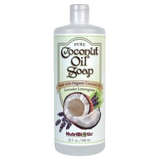 뉴트리바이오틱 퓨어 코코넛 오일 솝 라벤더 레몬그래스 향, 1개, 946ml