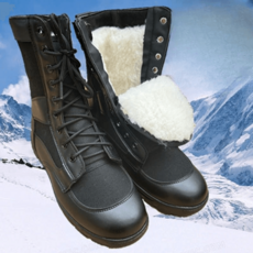 전술화 전투화 사이드지퍼 작업화 가벼운 등산화 아웃도어 워커화, 280, 블랙 겨울 기모 내측지퍼