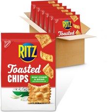 리츠 토스트 칩 사워 크림 & 어니언 크래커 파티 스낵 RITZ Toasted Chips Sour Cream and Onion Crackers Party Snacks Bu, 229g, 1개