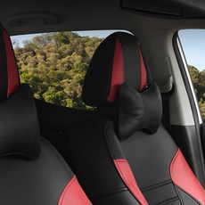 차량용 목쿠션 자동차 목베개 목받침 헤드레스트 머리 쿠션, 아이보리