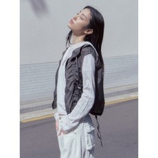 에잇세컨즈 여성 베스트 165439CY14 절개 디테일 애쉬