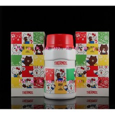 THERMOS 膳魔師 SK3021KTLN-WH 不銹鋼食物燜燒罐 Hello Kitty x LINE FRIENDS, 1個