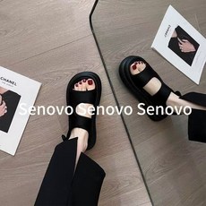 BROWMODA 여성 발편한 키높이 스포츠 샌들