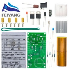 테슬라 코일 DIY 전자 키트 부품 생산 매직 소품 15W 미니 음악 라우드 스피커 생산 3.5mm 소켓 DC 15-24V 2A 전자 부품 액세서리 소스, 1개